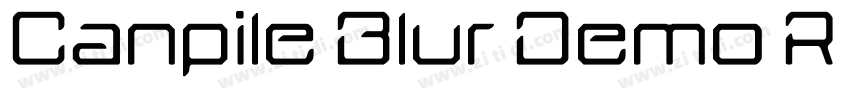 Canpile Blur Demo R字体转换